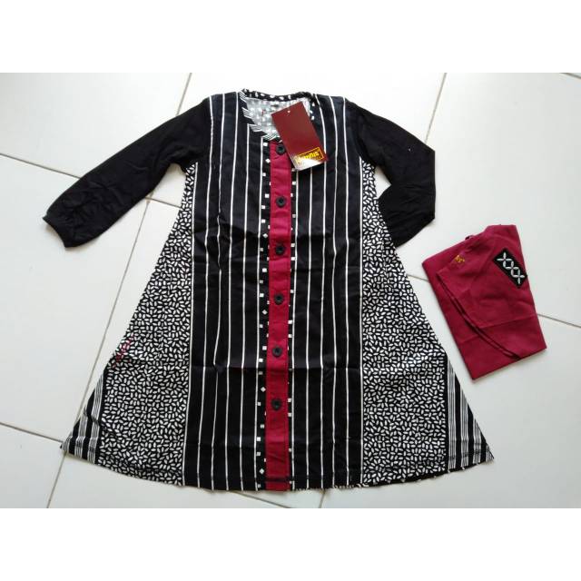Dannis d'Batik kontemporer abaya anak