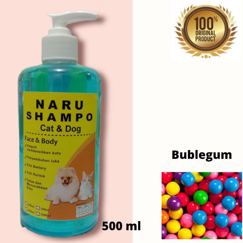 shampoo kucing &amp; anjing anti kutu jamur dan pelembut bulu netto 500 ml