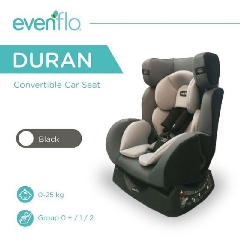 Cocolatte Carseat 858 Evenflo duran + Kursi Mobil Bayi