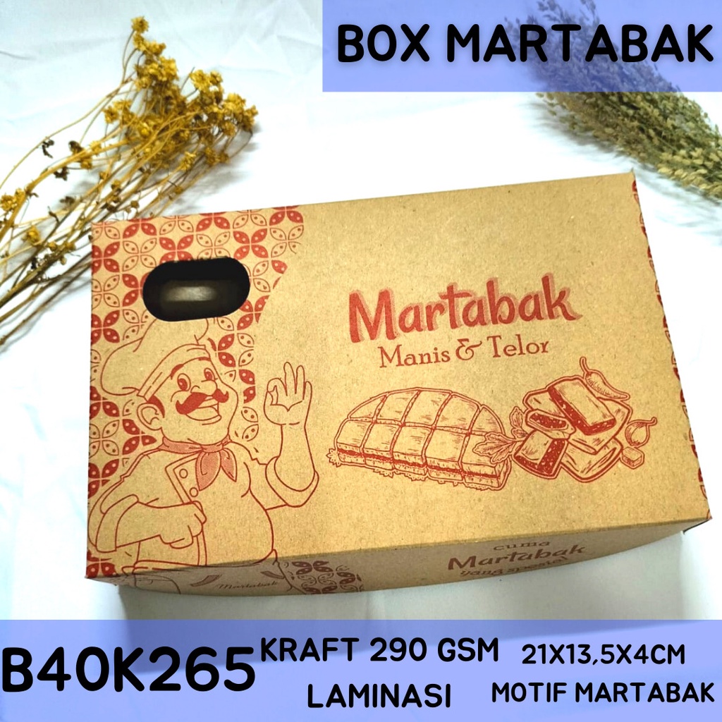 Dus Martabak 21X13.5X4 Box Martabak (B40K265-Laminasi)