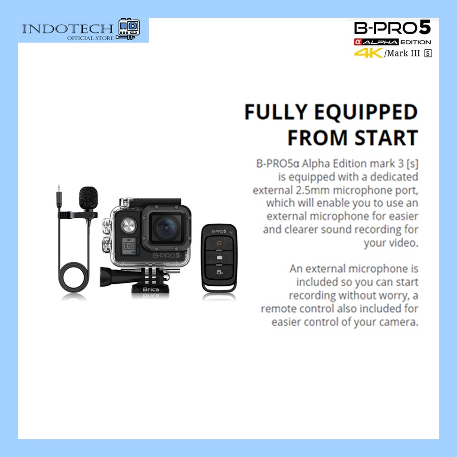 PROMO Murah !!! - Brica B-Pro 5 Alpha Edition 4K Mark III S (AE3S) - Free T-Shirt - BPRO5 Action Cam-2