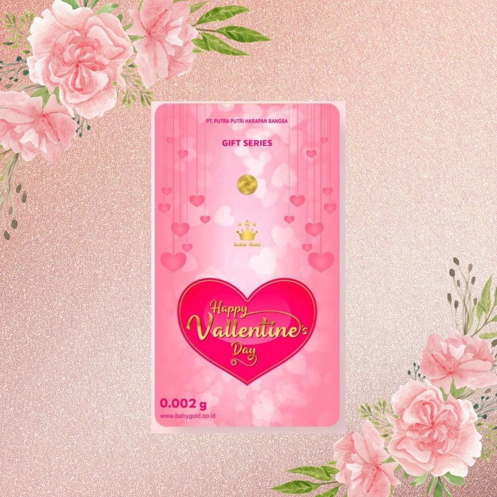baby gold 0,005gr emas minigold bisa tukar antam-valentine 0,002gr