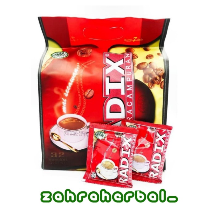 

TERMURAH..!! Kopi Radix Jumbo HPA (Radix Malaysia isi 32 Sachet) Origi