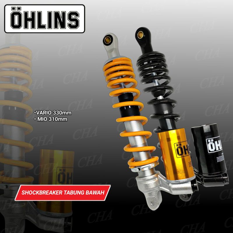 shock breaker ohlins tabung bawah 310mm 330mm shock breaker ohlins beat Mio j Fino Scoopy Mio