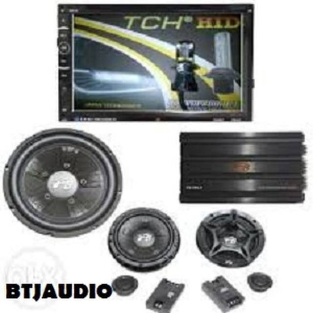 PAKET HEAD UNIT TV MOBIL DOUBLE DIN PLUS AUDIO MOBIL