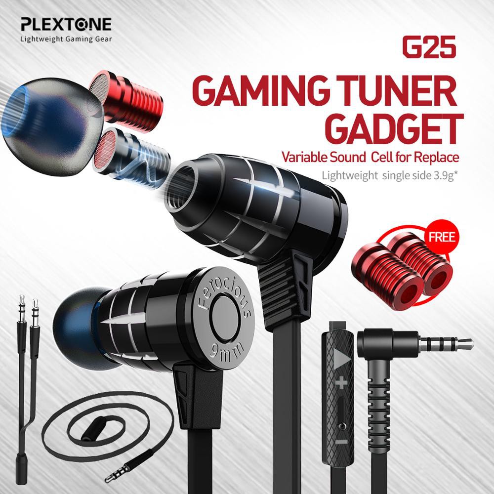 New Upgrade Plextone G25 Bullet Headset Gaming Earphone Top Build