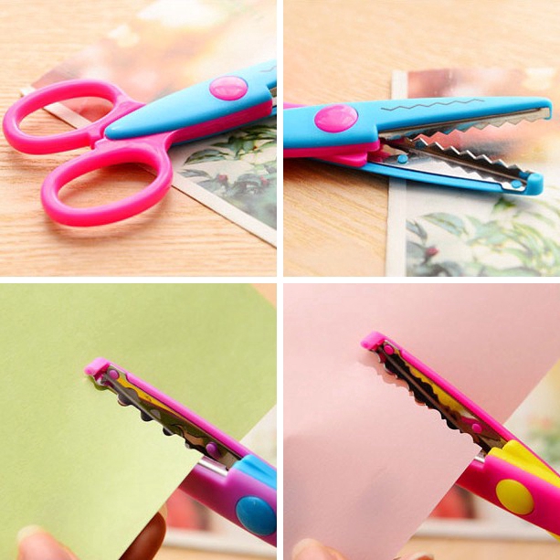 Plastic Lace Handmade Scissors DIY Child Safe Scissors