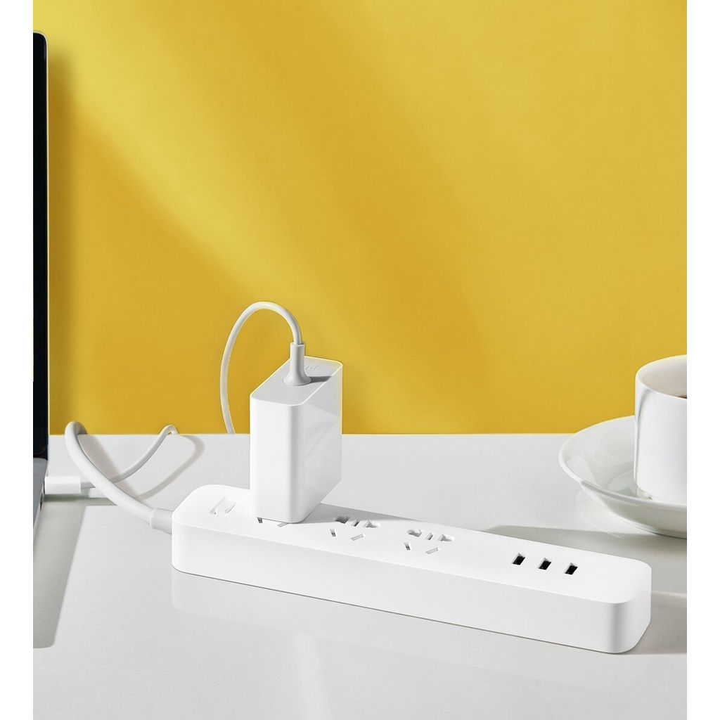 XIAOMI Mijia Power Strip 3 Holes + 3USB 27W Fast Charging Original100%