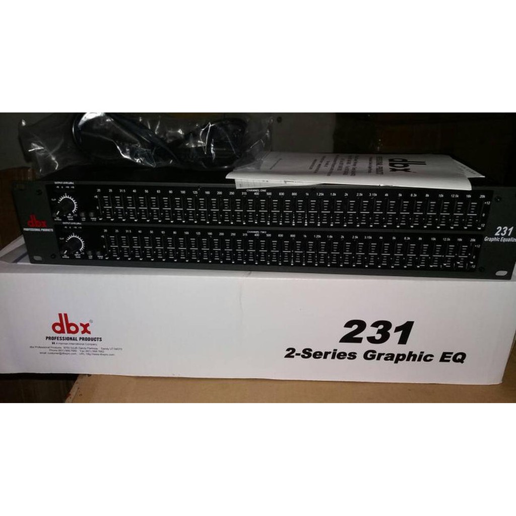equalizer dbx 231 2 series 31x2 chanel made in usa