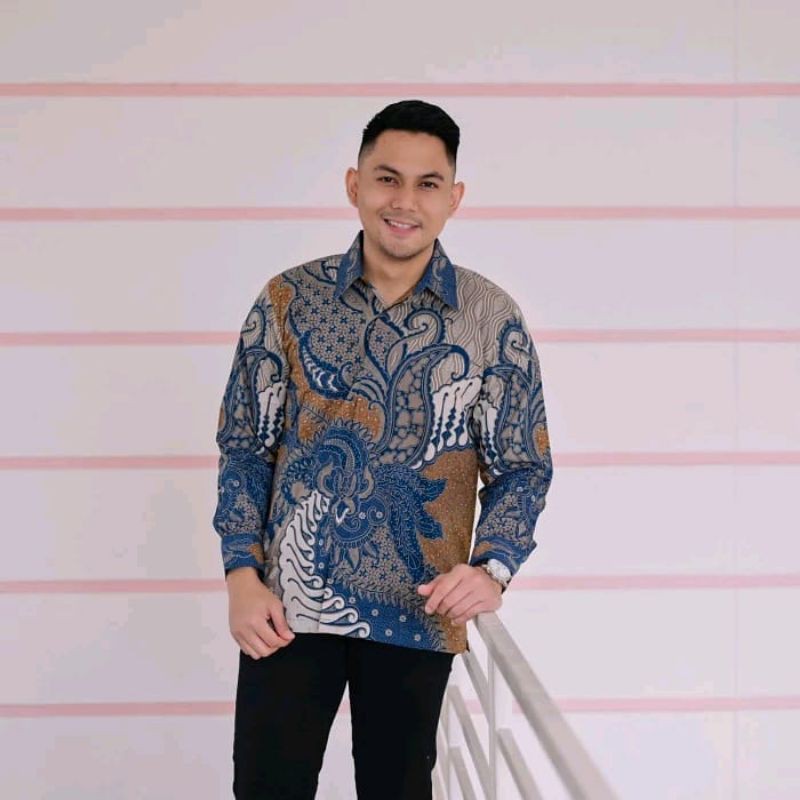 KEMEJA BATIK PRIA LENGAN PANJANG A15