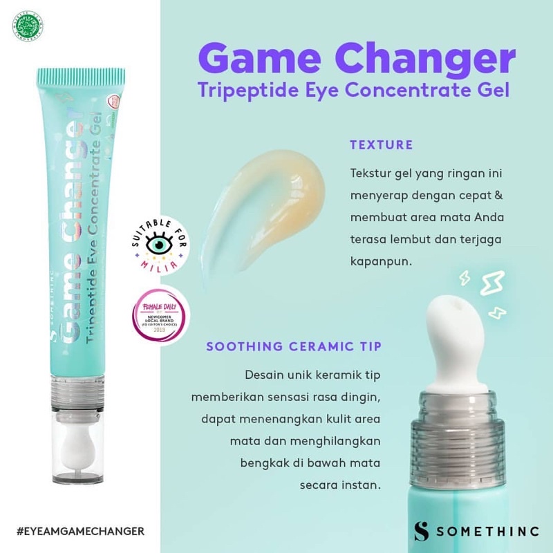 EYE GEL TREATMENT | SOMETHINC GAME CHANGER Tripeptide Eye Concentrate Gel