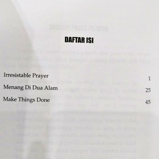 Doa yang Tidak Bisa Ditolak. Petrus Agung Purnomo Buku Rohani Kristen Profetik Bahtera Mahanaim