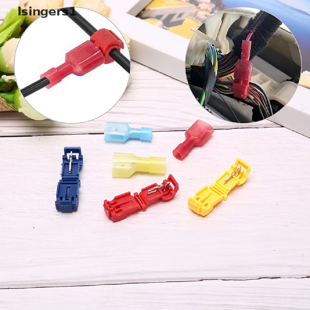 (lsingers1) 20pcs Skun Spade Terminal Sambungan Kabel Listrik Insulated