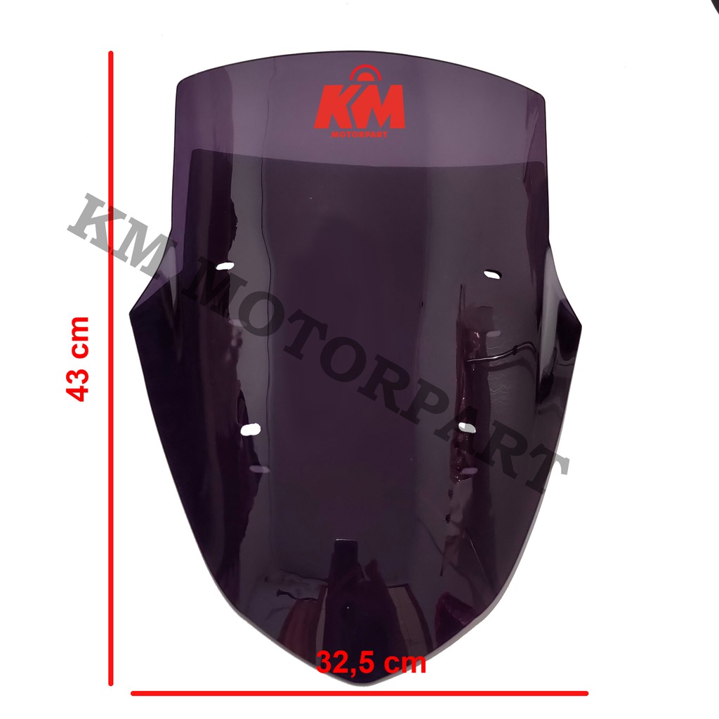 Visor Windshield NMax Lama Old Variasi 2015 2016 2017 2018 2019 Panjang 43 cm Tebal 3 mm N Max