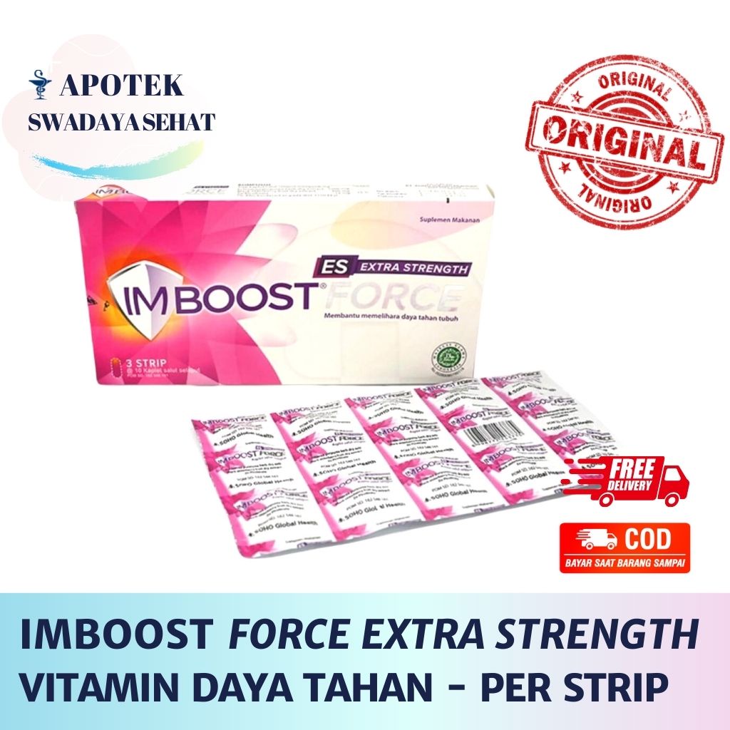 IMBOOST Force Extra Strength Strip 10 Tablet Vitamin Suplemen Daya Tahan Tubuh