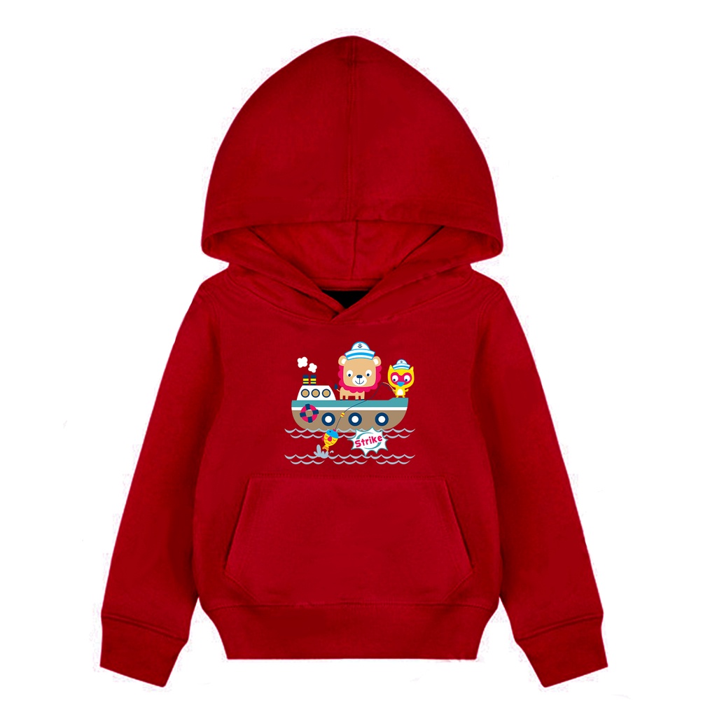 Hoodie Anak Strike Sweater Pakaian Fleece Anak M - XL