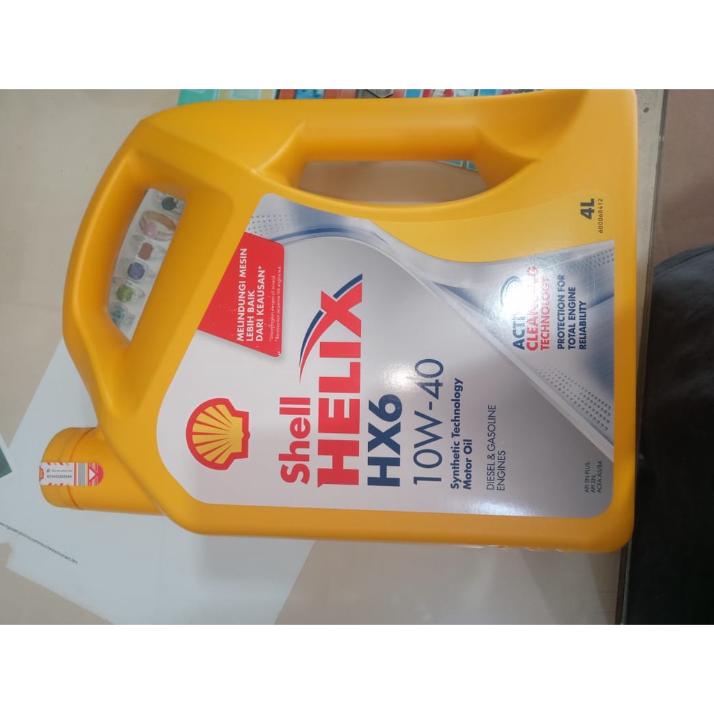 Oli shell helix hx6 4liter 10w-40 diesel bensin