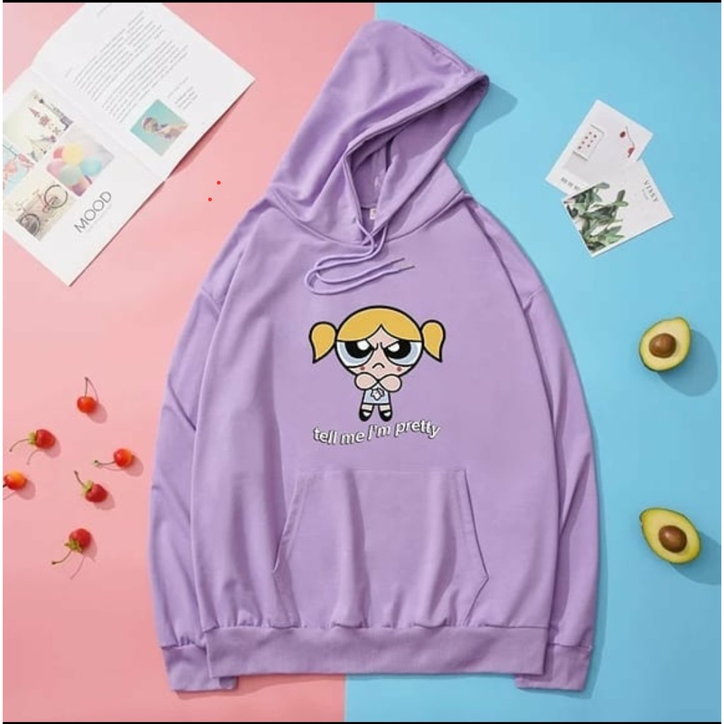 TELL ME PRETTY HOODIE WANITA - ATASAN LUCU TERLARIS