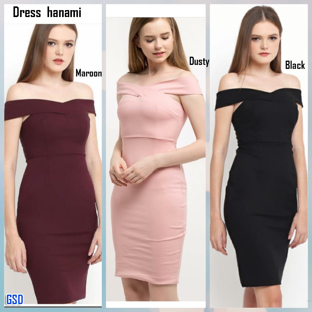 Dress Hanami/dress wanita model span murah/mini dress wanita/casual dress cewek/dress wanita sexy