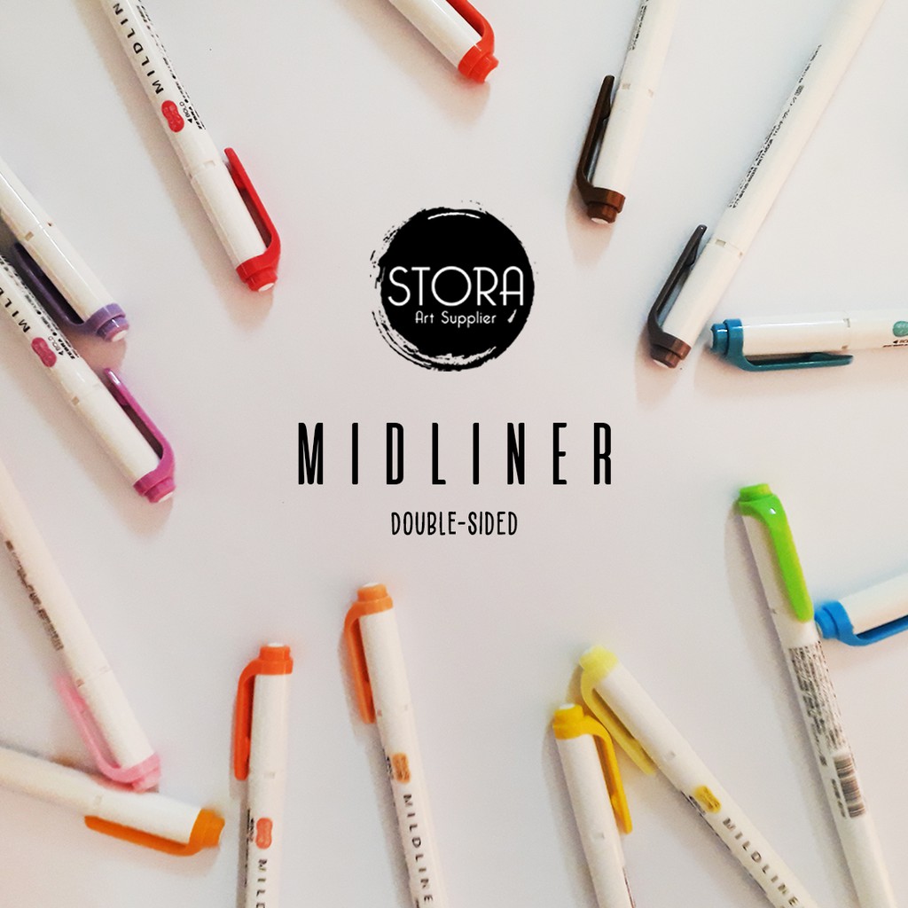 

Zebra Mildliner Double-Sided Pastel Highlighter Water-based Marker