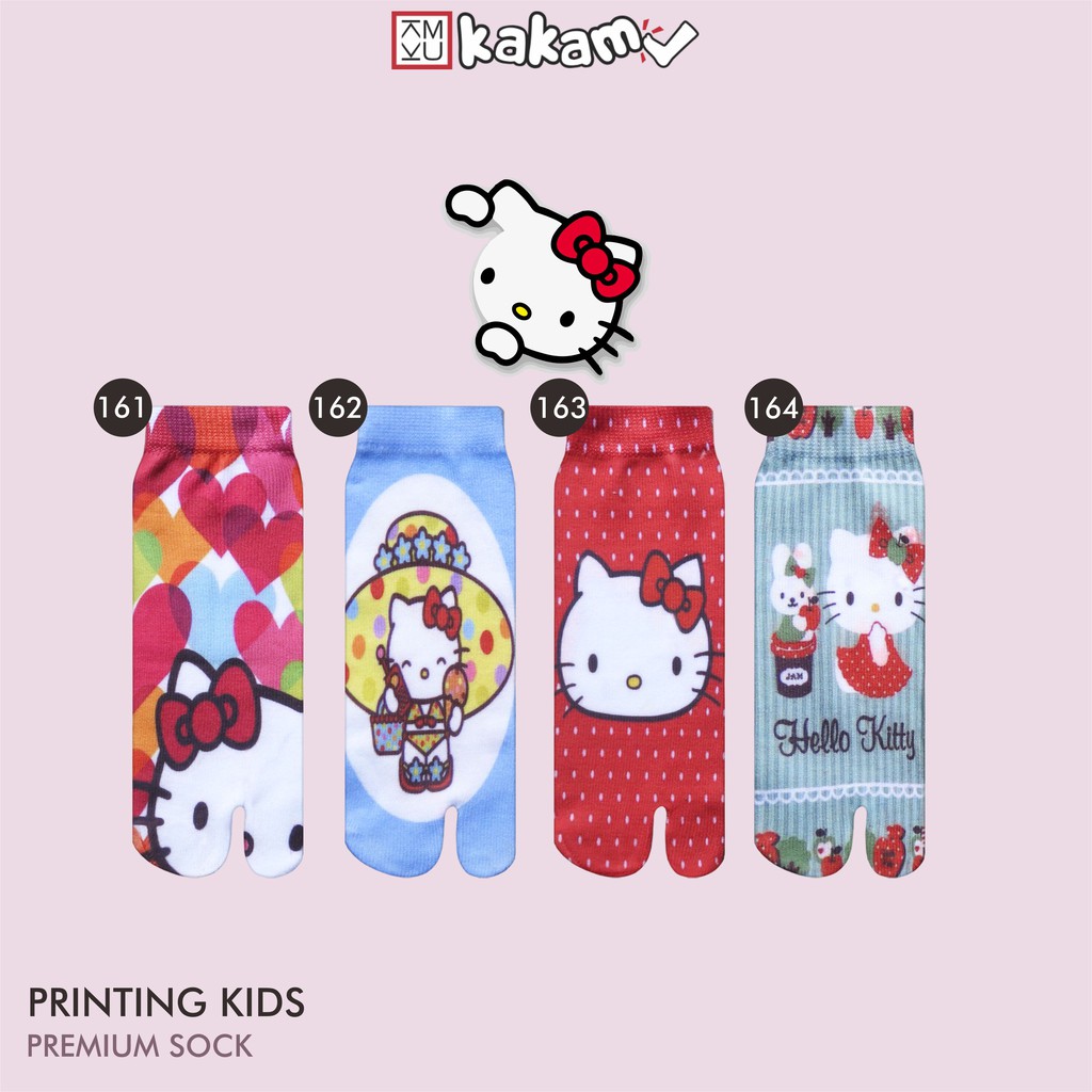 Kakamu  Kaos Kaki Jempol Anak Printing Karakter Hello Kitty 9