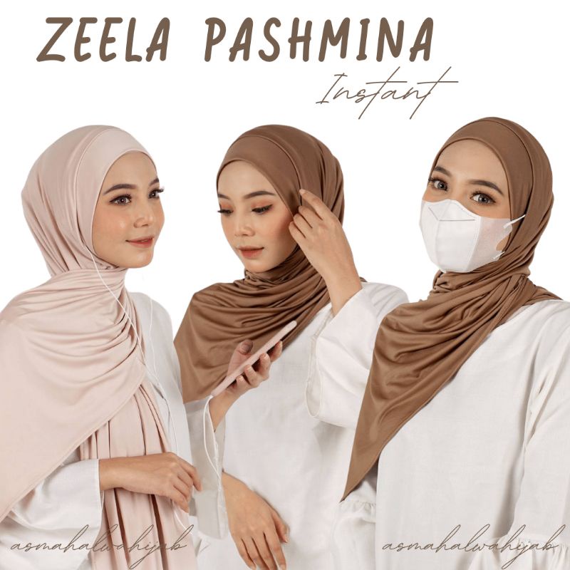 Pashmina Instant New Normal Variasi Lubang Telinga