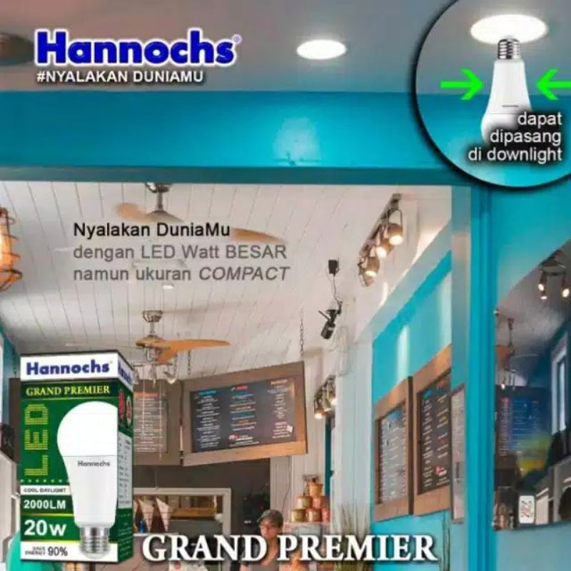 Lampu LED / Bohlam LED Hannochs GRAND PREMIER 20 Watt / 20 w