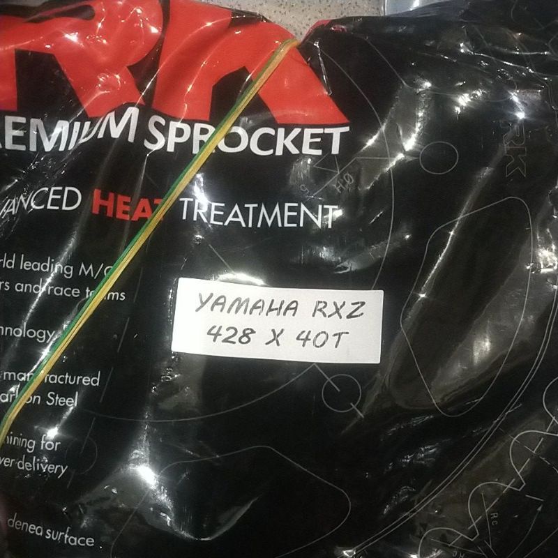 SSS RXZ GER 428 GEAR BELAKANG PNP RXZ RX KING JUPITER VEGA CRIPTON FIZR RX SPECIAL Z125 TIARA ALFA mx135-RK BLACK 40x428