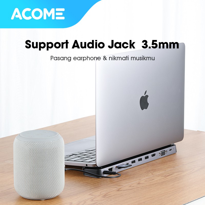 ACOME 11 in 1 USB Type C HUB to HDMI Adapter Docking Station Garansi Resmi 1 Tahun AHT900