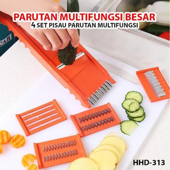 Parutan Serbaguna 4 in 1 indoglass Random Colour