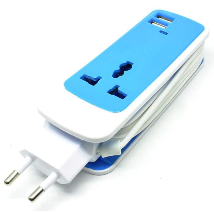 

PROMO - EXBO Stop Kontak Colokan Listrik Universal dengan 2 USB Port -