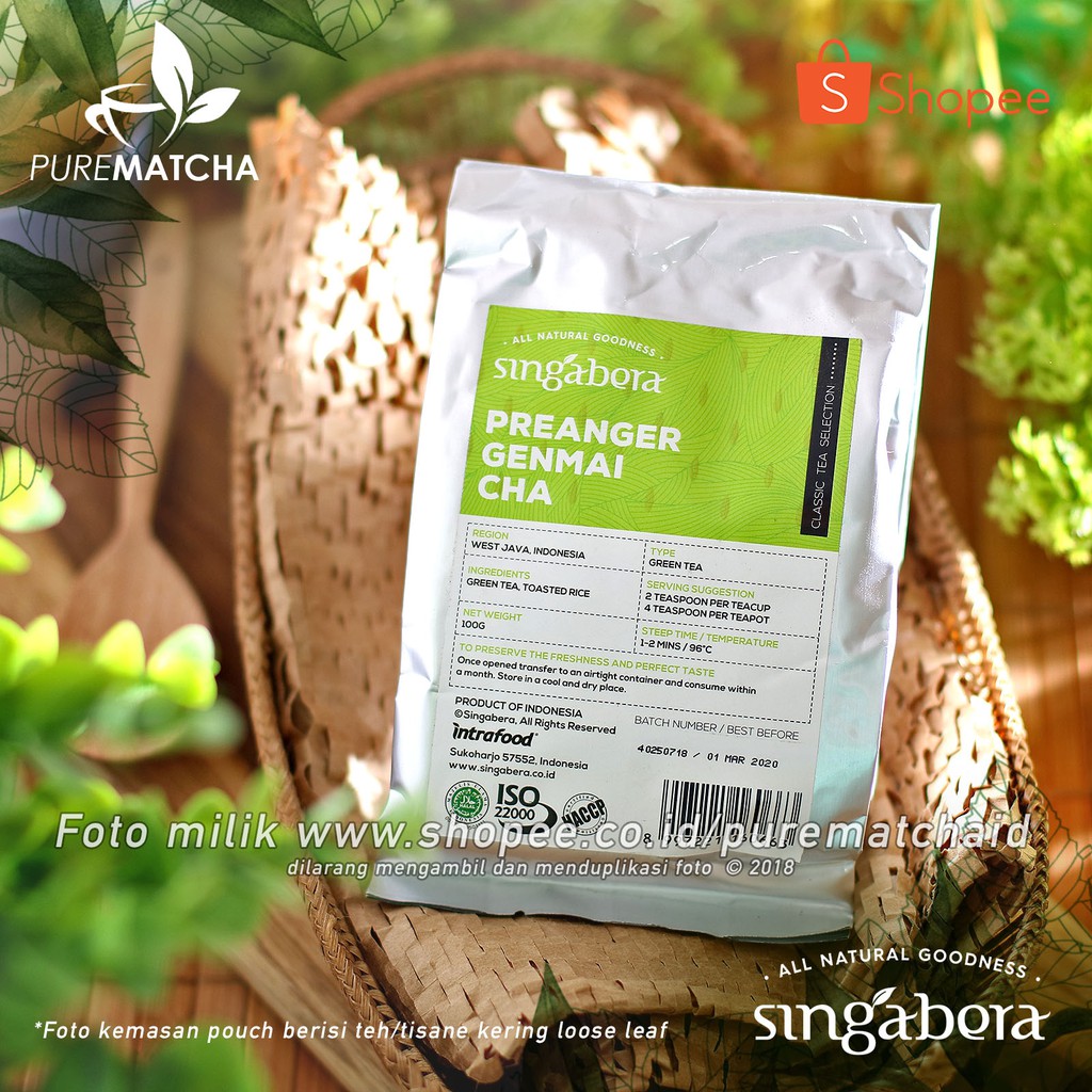 

Singabera Teh Premium Indonesia - Singabera Preanger Genmaicha 100gr Indonesian Tea