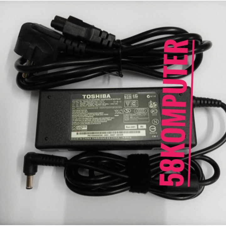 Adapter Charger Toshiba Satellite A215 A215-S4757 A215-S4807 A215-S5824 19V 3.95A 75W