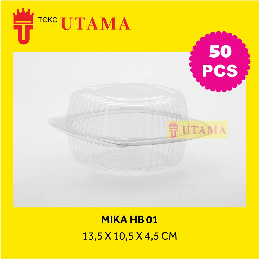 

(50pcs) Mika Tray HB 01 Burger Roti
