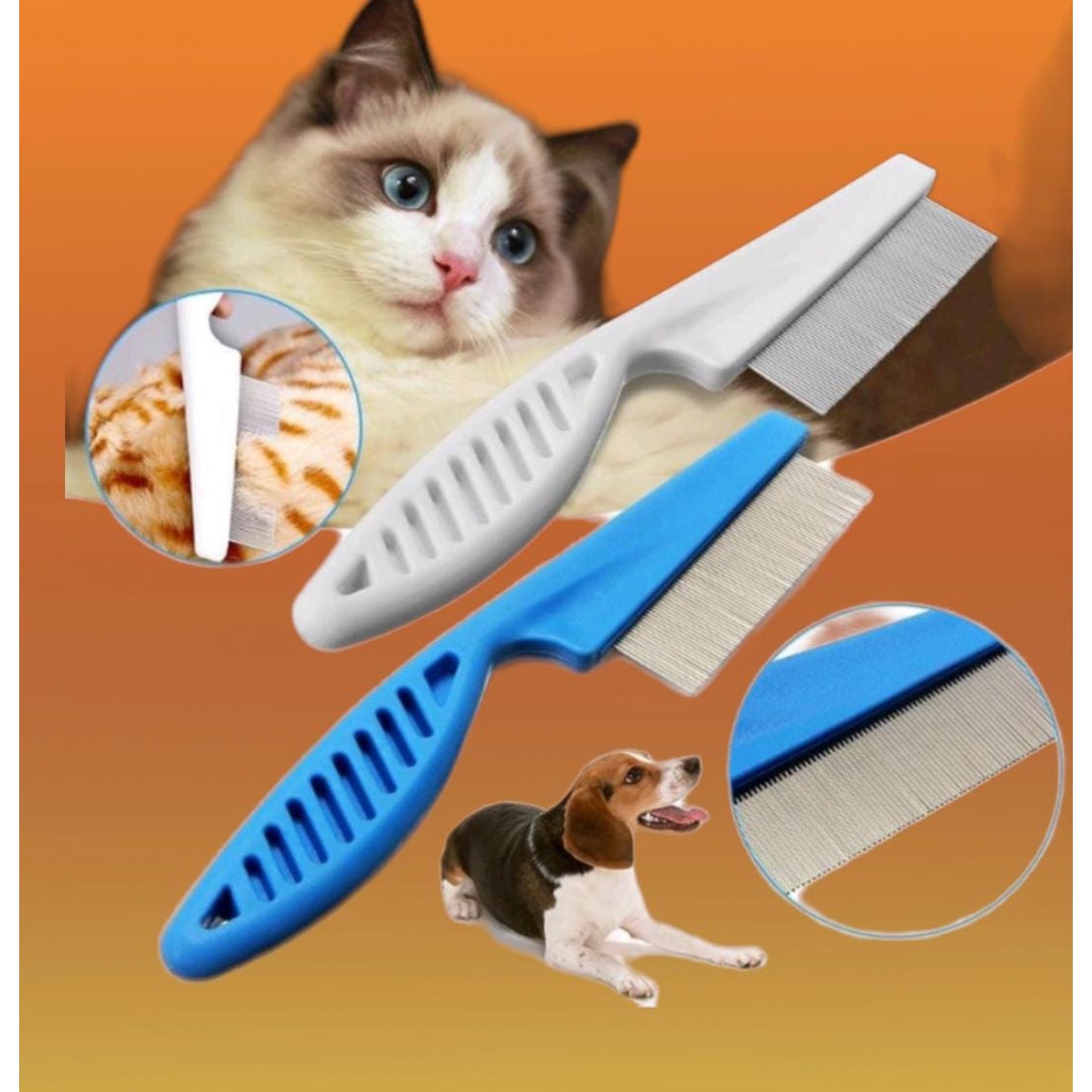 Sisir kutu handle untuk kucing dan anjing