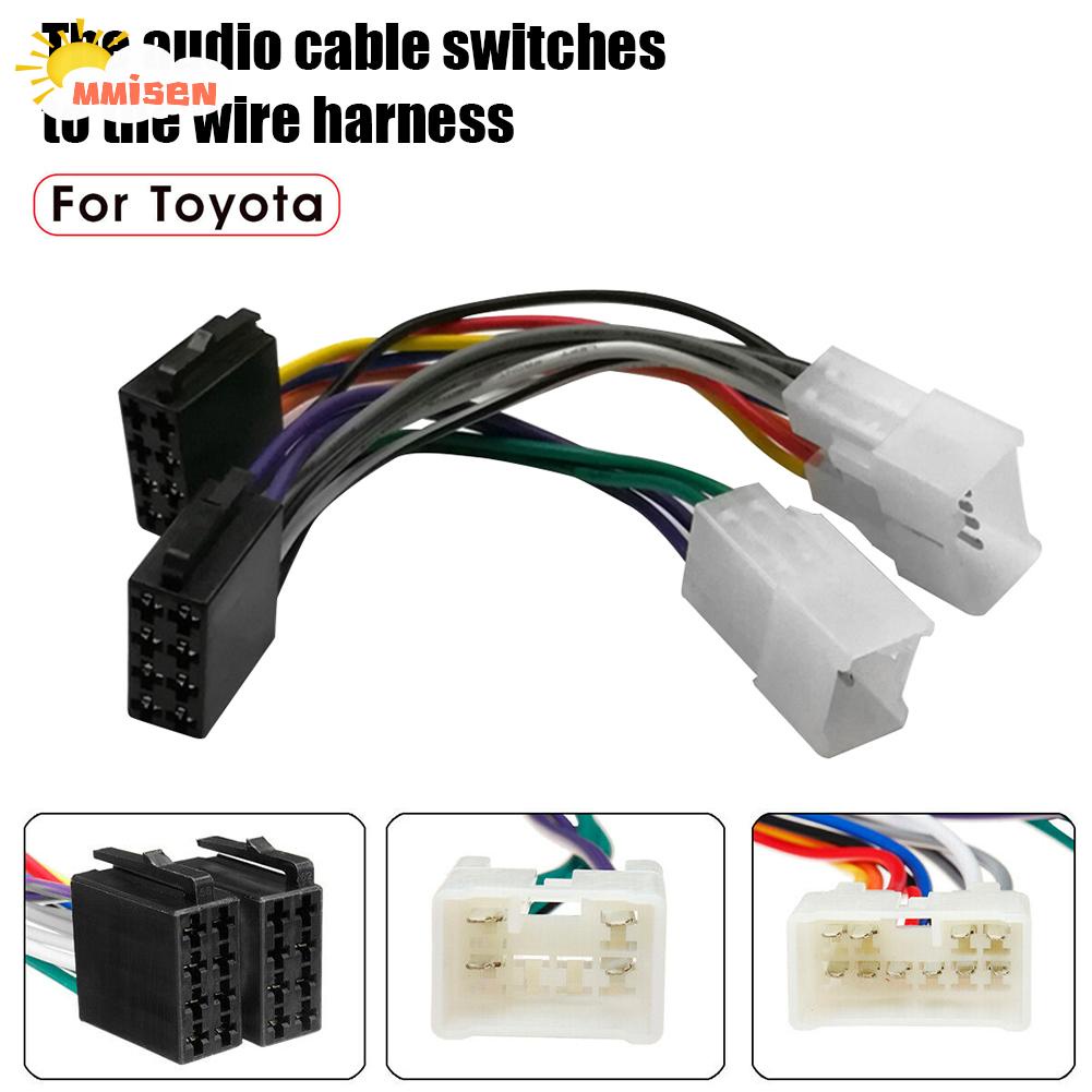 Iso Adaptor Konektor Kabel Harness Stereo Mobil Untuk Toyota Camry Corolla