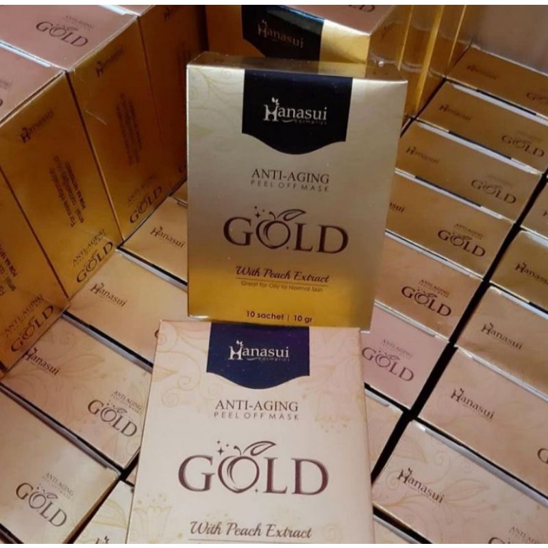 MASKER HANASUI GOLD KOTAK