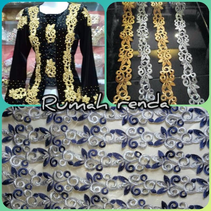 renda meteran murah / bordir meteran murah