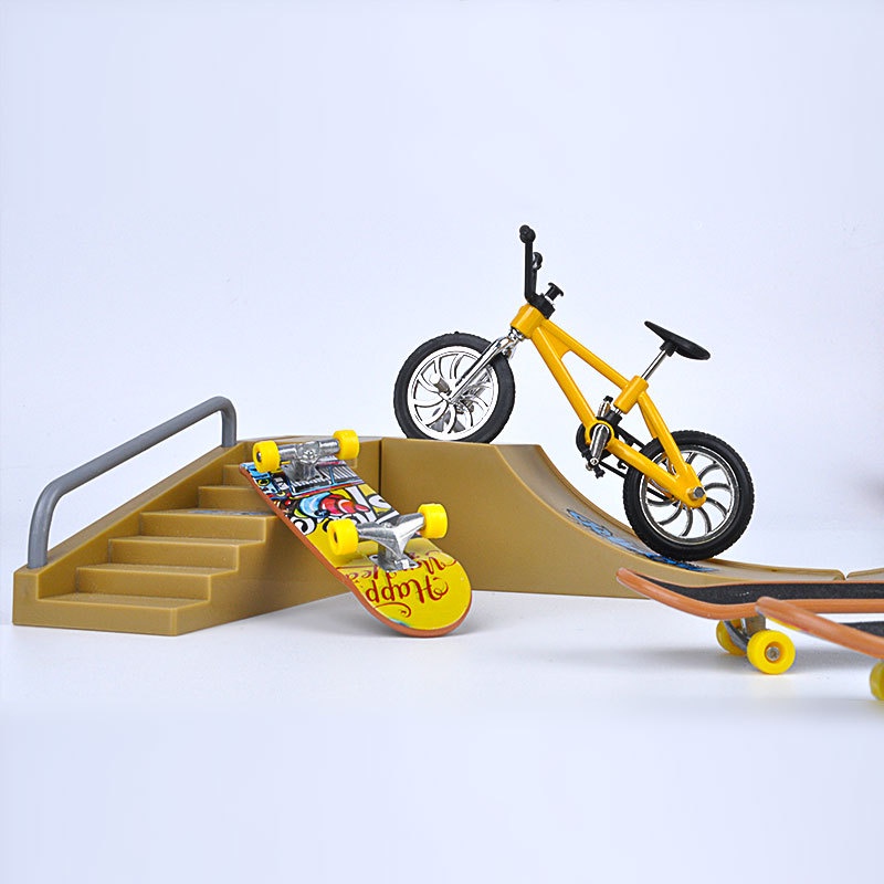 Mainan Skateboard Jari Mini Bahan Alloy Untuk Anak Laki-Laki