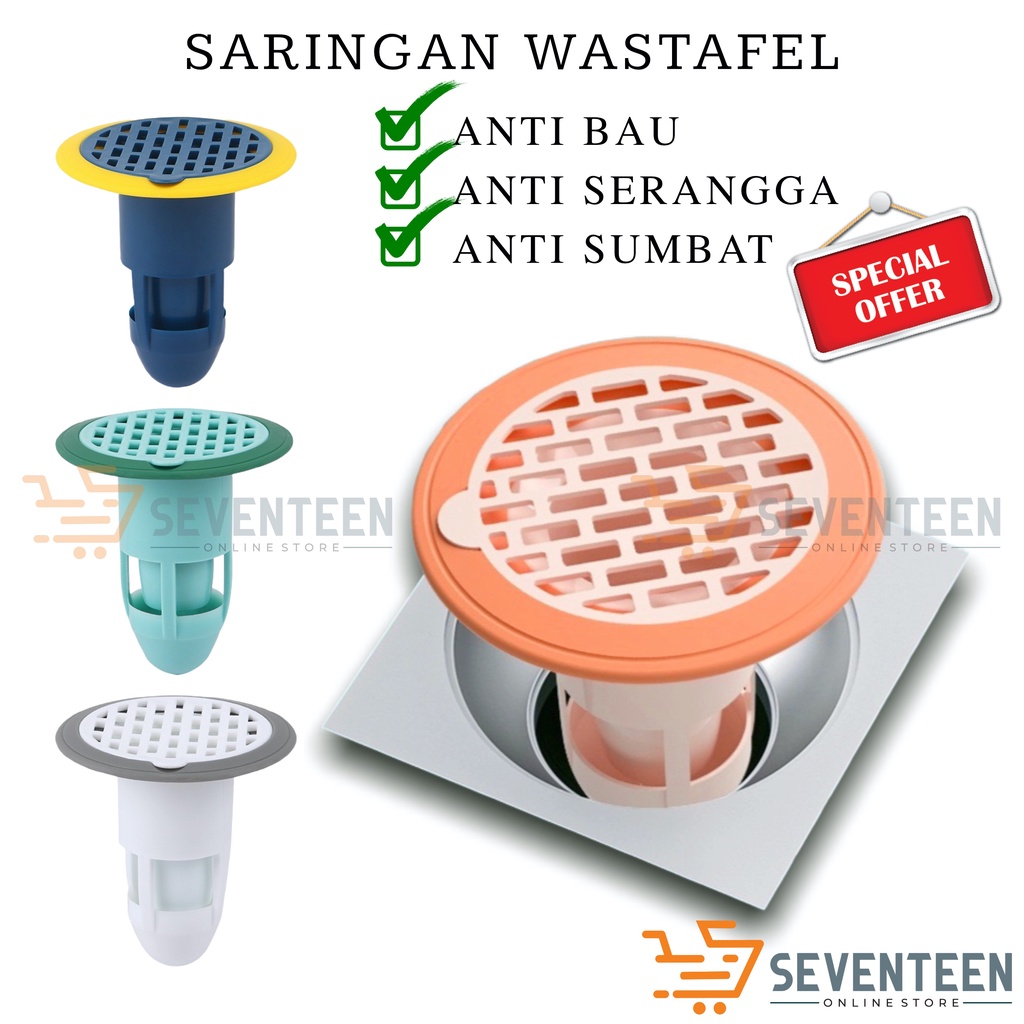 SEVENTEEN SARINGAN BAK CUCI PIRING ANTI BAU DAN KECOA SARINGAN KAMAR MANDI SARINGAN AFUR DAPUR SARINGAN SALURAN PIPA ANTI SUMBAT