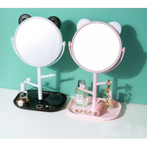 Kaca Rias Cermin Telinga Panda Mirror Make Up Fashion Unik Lucu Cute