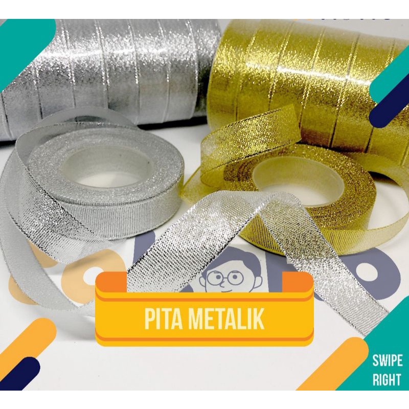 

Pita Glitter Gold dan Silver Ukuran 2 cm PER METER Import Taiwan untuk Hampers Dekorasi Parcel Hiasan Pita Emas Pita Silver Pita Kado