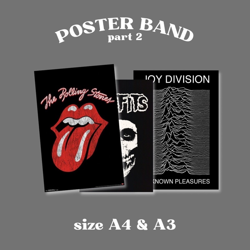 Jual POSTER BAND UKURAN A4 Dan A3 Part 2 By 777stickers Hiasan Dinding ...