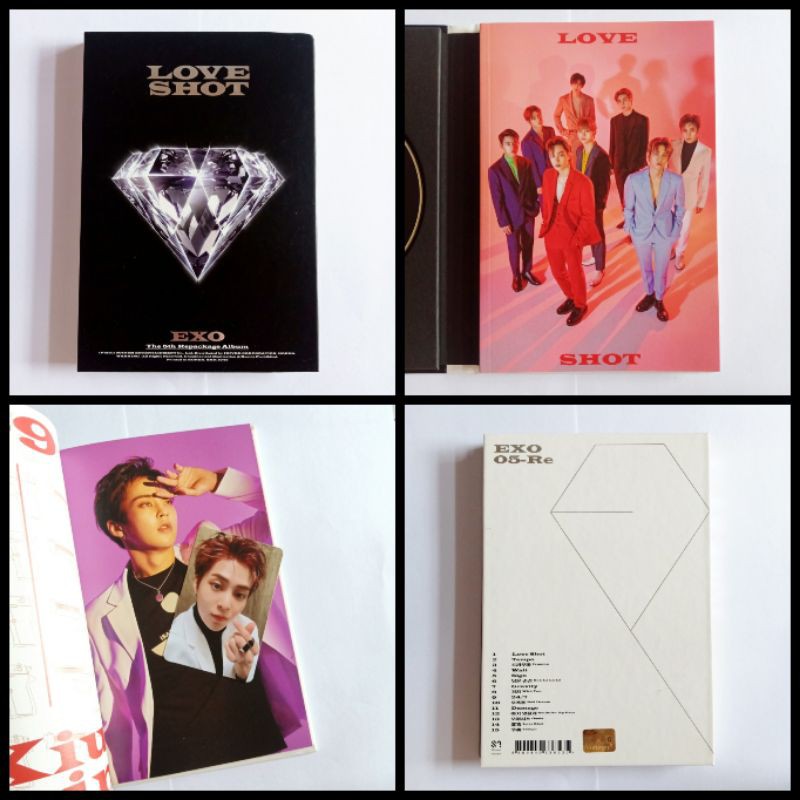 (+Poster) EXO - Love Shot Album EXO Unsealed Album Xiumin Photocard EXO EXO Album EXO Photocard