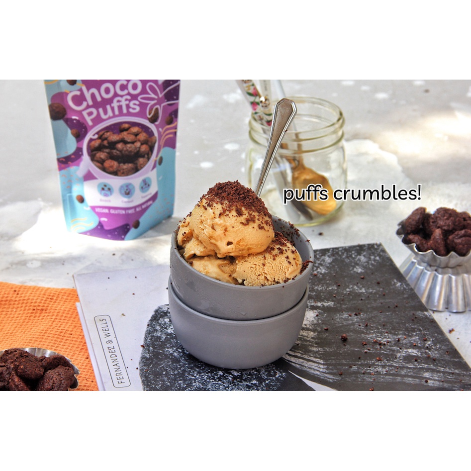 ANYTHINS Choco Puffs 70g - Healthy Cookies - Gluten Free - Vegan - Natural Snack - Cemilan Sehat