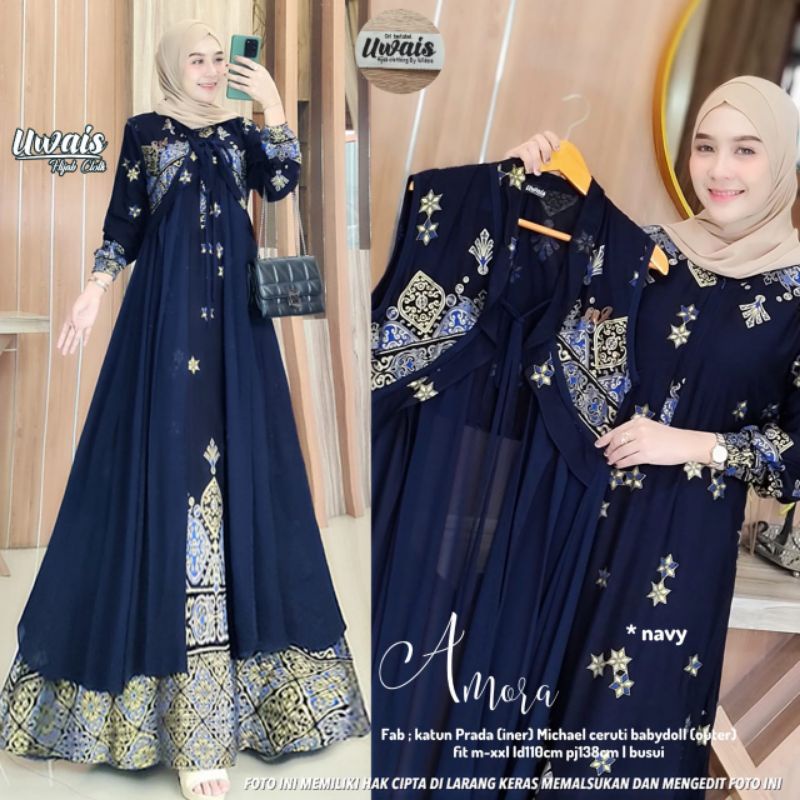 Restock Deera 2 Amora Yuvika Manna Besava Maxy ori uwais Best seller gamis katun