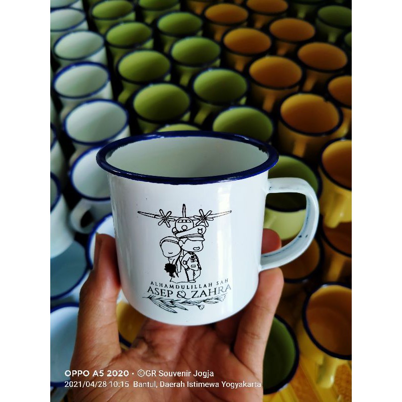 Souvenir Cangkir Enamel