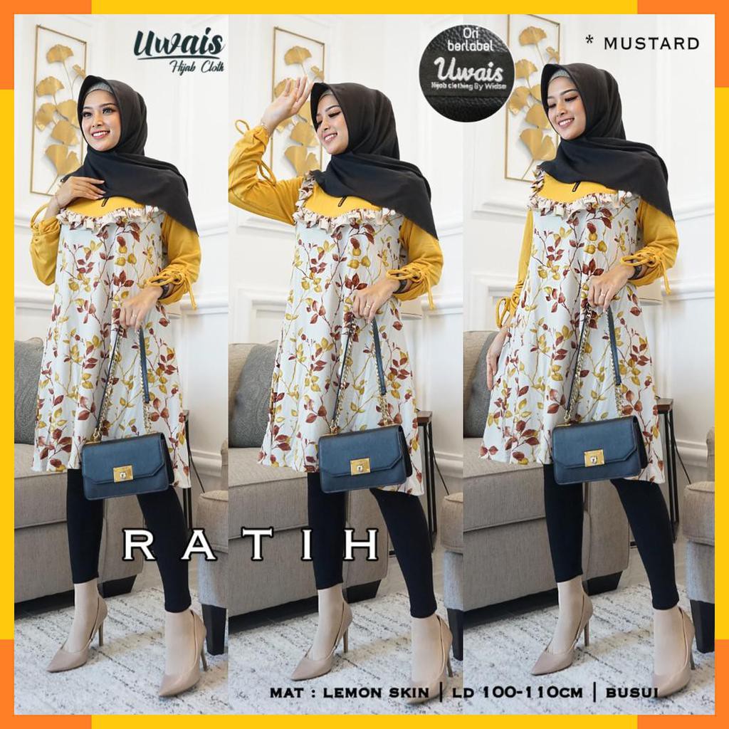 DRESS TUNIK. BUSANA MUSLIM WANITA. BY UWAIS