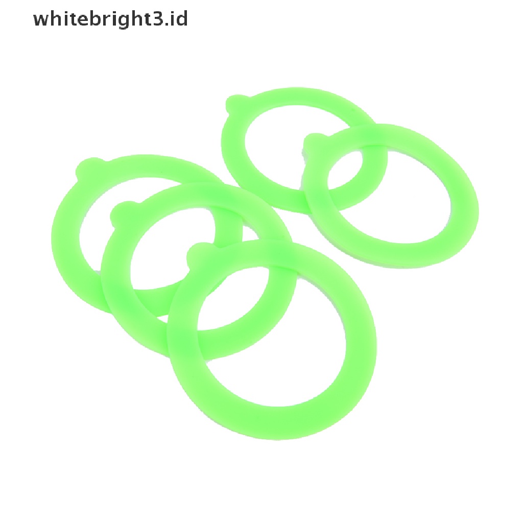 {whitebright3.id} 5Pcs Silicone Jar Gaskets Food Storege Jars Replacement Airtight Leak-Proof ,