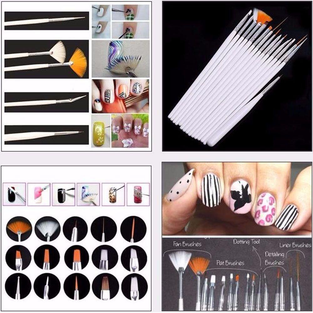 Mxbeauty Nail Art Dekorasi Profesional Akrilik Roda Gambar DIY Pinset Rhinestones Dotting Pen Kit